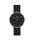Daniel Wellington Petite 36 Ashfield Silver & Black Watch
