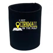 Put On The Map Cornwall - Funny Novelty Stubby Holder