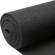 Wedding Aisle Runner Wedding Carpet Runner 10m 20m Black Aisle Runner Rug Non-Slip Walkway Runner with 1 Piece Carpet Tape for Wedding Decoration Ceremony Banquet Prom, Cutable(1.5x15m)