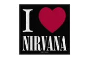Nirvana I Love Nirvana Patch (Black/White/Red) (One Size)