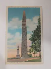Postcard 15B Warner Bennington battle Monument Old Bennington, Vermont Seth