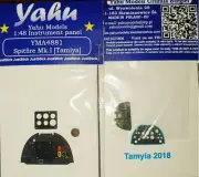 Yahu 1/48 Supermarine Spitfire Mk.I Instrument Panel for Tamiya kits