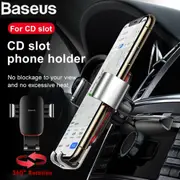 Ozoffer Baseus Car CD Slot Gravity Phone Holder Aviation Alloy GPS Cradle Mount Stand AU