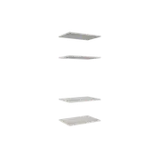 Lugna 4 Shelf Insert Kit Mist Fits 600 x 380mm Cabinet Shell