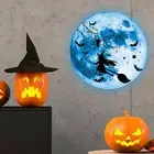 Moon Surface Wall Art 20cm Diameter Decal Glow the Dark Halloween Sticker Set