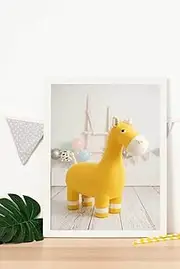 Cuadro Infantil fotografia Caballo Amarillo