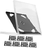 8pcs Hard CD Storage Boxes Durable DVD Cases for Organizing Music Game and Discs Compact Design for and Protection