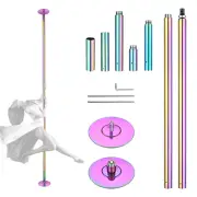 Yescom Static Spinning Dancing Pole Kit 10FT for Party Club Exercise,Colorful