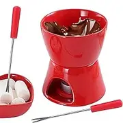 Melting Fondue Cup, Fondue Pots Set For Chocolate | Ceramic Warmer Cup Kit - Large Capacity Melted Hot Pot Mug For Picnics, Parties, Tea