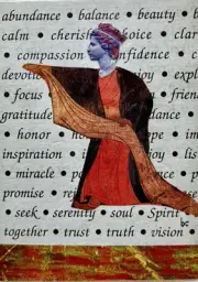 Compassion - Original Collage Mixed Media Surrealism Contemporary Art ACEO
