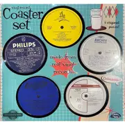 8pc Yesterday’s Recycled Vinyl Music Lover Memorabilia Coaster Set Assorted