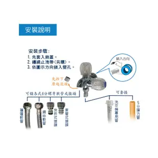 特力屋雙口水晶陶瓷長栓 壁式水龍頭