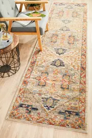 Abode Rug Culture Rust Multi Vintage Look Aztec Runner Rug