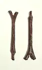 1983 Ewok Village Firepit Spit Post, Pair. Reproduction.