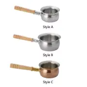 Nonstick Saucepan Saucepan with Long Wood Handle for Restaurant Camping Home