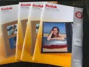 Kodak Premium Photo Paper 20 sheets x 1 ea & Photo Paper 20 Sheets x 3 ea Gloss