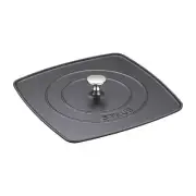 Cast Iron 10.3-inch Square Grill Press - Matte Black (Fits 12-inch Grill Pan)...