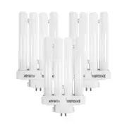 27w Daylight Replacement Bulb For High Vision Reading Lamps, 4 Pin Gx10q-4 Quad Tube (6500k) Pack Of 3