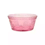 PINK CODI GLASS BOWL SMALL 4.75" SET OF 4