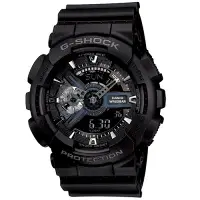 在飛比找Yahoo奇摩購物中心優惠-G-SHOCK 超雙重型機械神秘感Man運動錶-黝黑反轉液晶