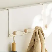Over Door Coat Rack, Coat Hooks for Door Coat Hanger, Towel Hanger for Bathro...