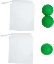 FOMIYES 1 Set Peanut Massage Balls Muscle Relaxing Massage Balls for Full Body Relief Portable Foot Massager for Neck Shoulder Back More for Myofascial Release Plantar Relief