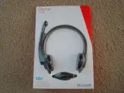 New Microsoft Skype LifeChat LX-1000 Binaural Headset w/ Adjustable Boom Mic