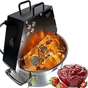 Automatic Food Mixer Pot Stirrer Mixer, 10L Electric Food Stirrer Mixer Pot, Commercial Stainless Steel Food Jam Sauce Mixing Maker with Dual Stirring Paddle, Auxiliary Fan and Lighting, for Home