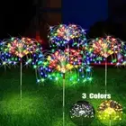 1/2/4PCS Solar Firework Light Waterproof Outdoor 8 Lighting Modes 90-200LED Fair