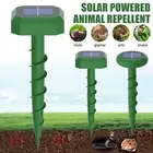 1-10Pack Solar Power Ultrasonic Mice Gopher Mole Pest Snake Repellent Repeller
