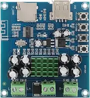 Power Amplifier,HW-428 Amp TPA3116D2 50Wx2 Double Channels Digital Power Amplifier Board,DC 12-24V Power Amplifier Board Support for TF Card, USB Disk