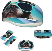 FJWSLCH french bulldog summer Headbands for Women Men Non Slip Workout Sweatbands Adjustable Sports Hair Bands Elastic Head Bands Moisture Wicking Hairband for Running, Cycling, Yoga, Spa