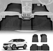 X-CAR 3D Customized Heavy Duty All Weather Car Mat Floor Liner Full Set Carpet for Kia Seltos 2019-Onwards