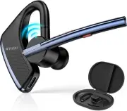 Bluetooth Earpiece V5.2 Wireless Handsfree Headset with CVC8.0 Noise Cancelling