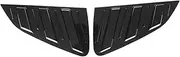 YJVVWQVF Car Rear Window Shutter Compatible for VW Polo 6 Mk6 GTI TGI TSI MPI 2019-2023 Cover Trim Rear Triangle Window Shade Spoiler Bodykits(Glossy Black)