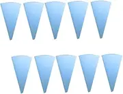 PEPLAYTAL 10pcs Eva Piping Bags for Cake Decorating Reusable Pastry Squeeze Bags for Cupcake Icing Cookies More Textured Grip for Easy Handling