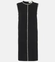 [Sportmax] Sportmax Earry embellished cady minidress UK 4 black