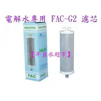 在飛比找PChome商店街優惠-【年盈淨水器，濾材專賣網】電解水專用FAC G2濾芯 適用 