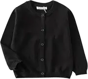 [HahaNice] Girls' Cardigans Knitted Long Sleeve Kids School Jumper 2Y-7Y