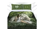Pure Heart Quilt Cover Set by Anne Stokes
