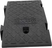 PAMINGONO Practical Plastic Slope Ramp Mat for Driveway Durable Threshold Ramp for Cars Trucks Outdoor Use for Safe Vehicle Access