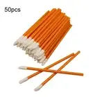 50Pcs Disposable Lip Brush Set Gloss Lipstick Wands Applicator Makeup Tool