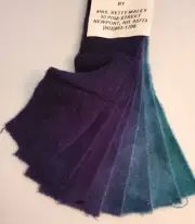 Wool Swatches Purple Blue #E415 Betty Maley 8 Values Rug Hooking Applique Crafts