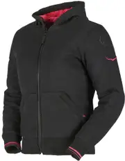 Furygan Luxio Evo Ladies Zip Hoodie, black-pink, Size 2XL for Women Black Pink