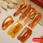 Resin Beauty Face Massager Massage Comb Facial Scraping Scraper Gua Sha Board