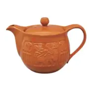 Teapot Kyusu Tokoname - MAMIYA - Orange - 420 ml cc - Stainless Infuser - Egypt