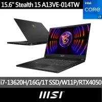 在飛比找momo購物網優惠-【MSI 微星】15.6吋i7 RTX4050電競筆電(St