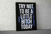 Motivational Canvas Wall Art - Gym Decor Weightlifting Quote Fitness Inspiration