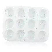 Silicone Muffin Pan Regular 12 Cups Muffin Tin for Muffin 12 cups Multicolor