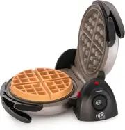 Ceramic Flipside Belgian Waffle Maker, 7 Inches (Pack of 1), Blackgray